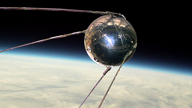 Sputnik in space