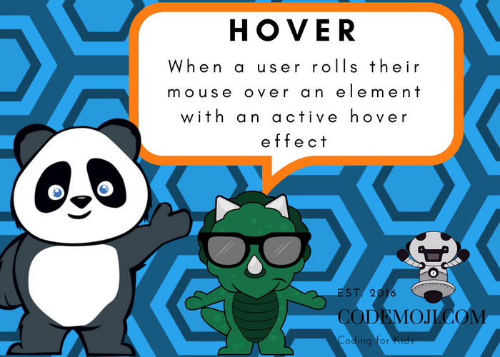 hover vocabulary card