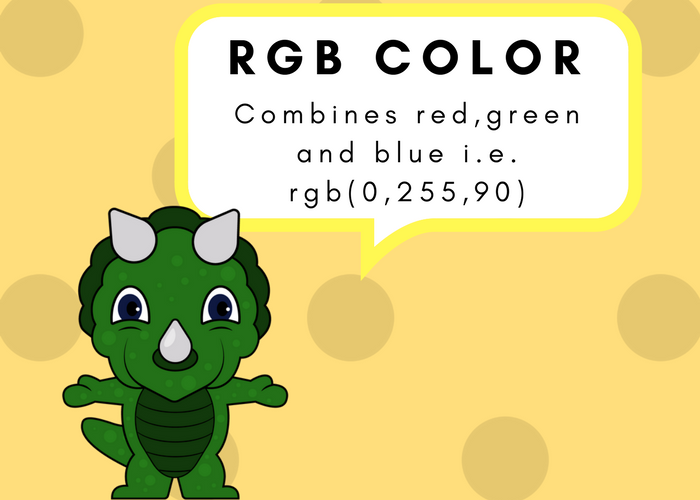rbg color vocabulary